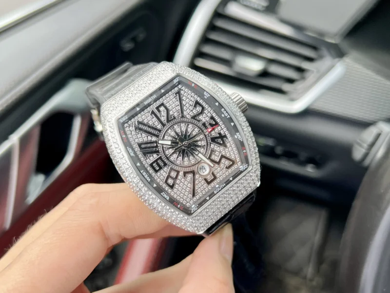 高品質新品フランクミュラー V45 SC DT ブルーダイヤル ダイヤモンド 84921EA