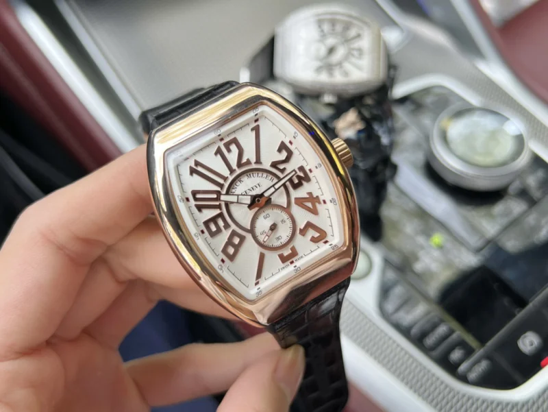質感良好フランクミュラースーパーコピー時計 V45 SC DT牛革ストラップ267790J