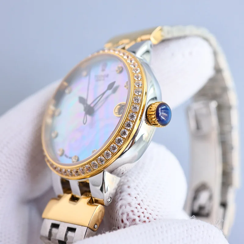 【青いペイント】チュードルコピー時計 ローズ 女性用34mm T8729