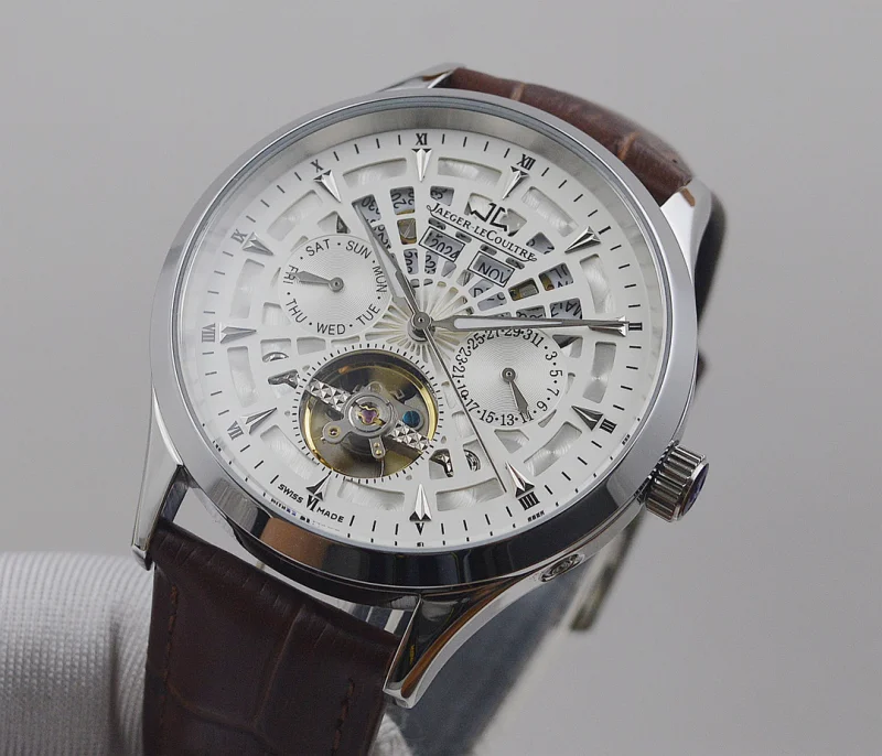 ブランド ジャガールクルトマスター 43mm 高級メンズ腕時計全自動機械式JL2031055