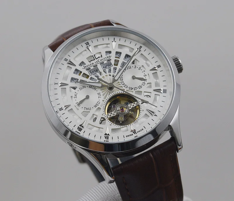 ブランド ジャガールクルトマスター 43mm 高級メンズ腕時計全自動機械式JL2031055