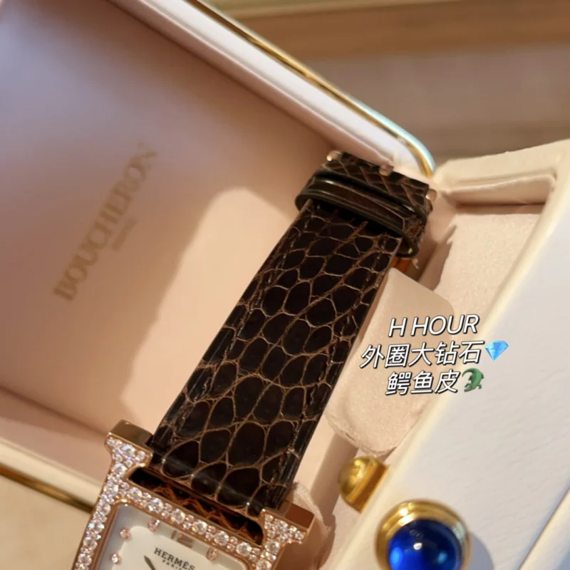 ダイヤモンド エルメス ウール H レディース ブランドコピー時計H802076