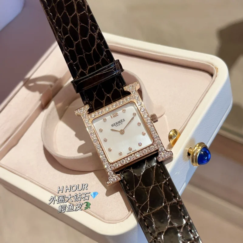 ダイヤモンド エルメス ウール H レディース ブランドコピー時計H802076