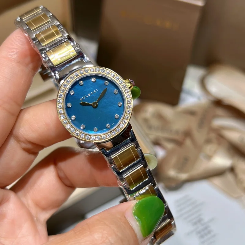 【新品発見】ブルガリ Bvlgariコピー時計女性用26 mm ブルースタイル 317229B