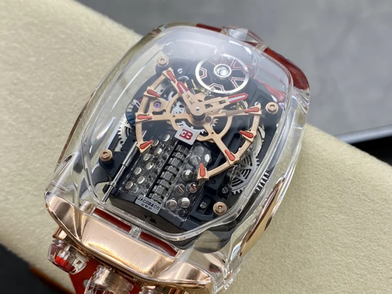 2024 ジェイコブコピー時計ブランド レッド W16 エンジン搭載2583FG【迅速な発送】