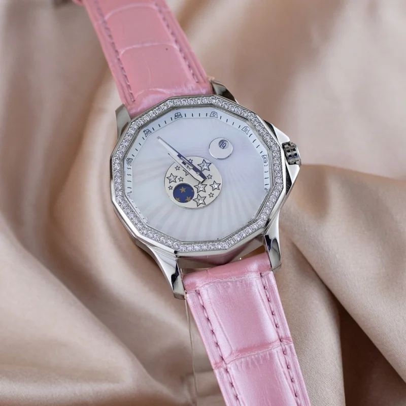 コルム エレガントな女性用時計人気通販 37mm ピンクストラップ 192M229