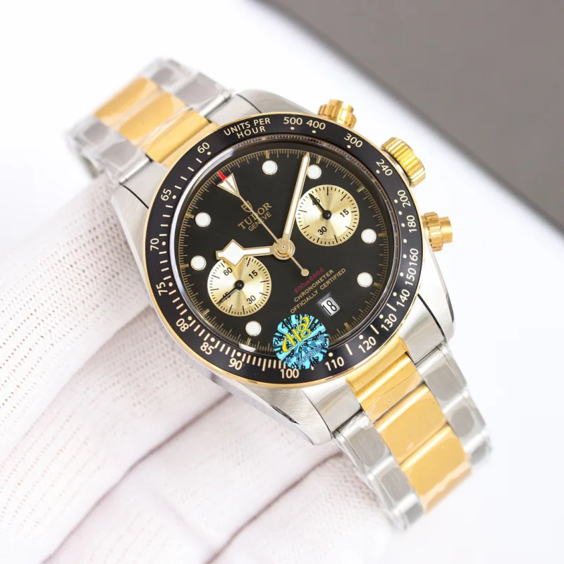 美品チュードルコピー高品質 ブラックベイ クロノ ステンレス クロノグラフ582U114