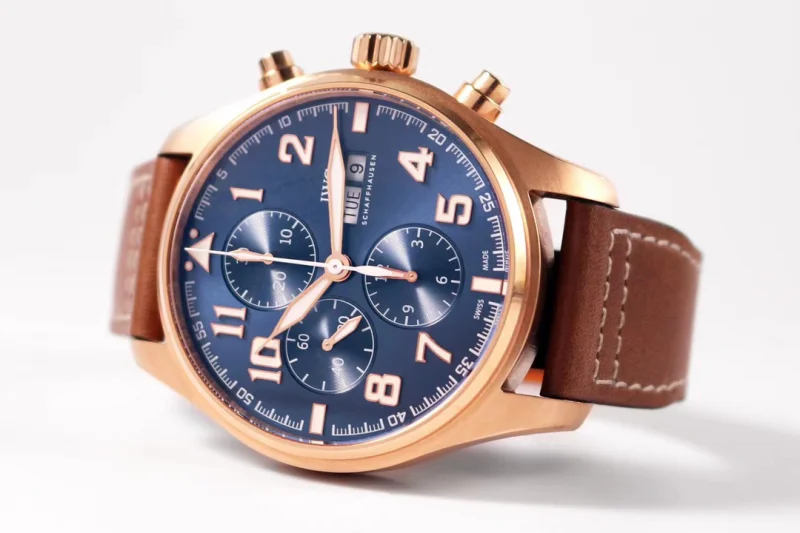 高級ブランドIWCパイロット クロノグラフ茶色のストラップ IWC3777