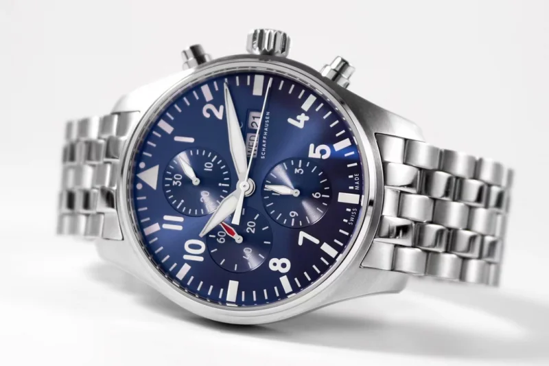 IWCコピーパイロット・ウォッチ43mm クロノグラフ ブルーIWC3777