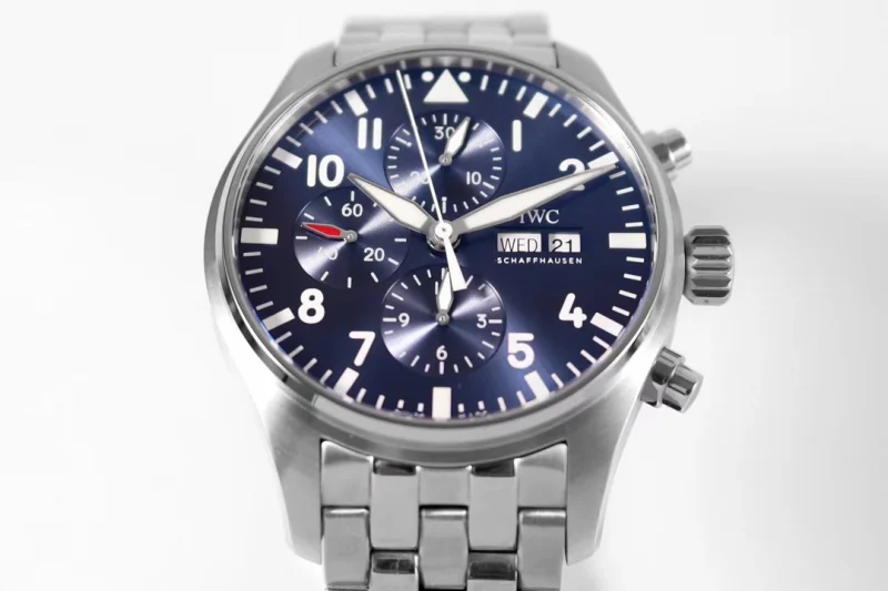IWCコピーパイロット・ウォッチ43mm クロノグラフ ブルーIWC3777