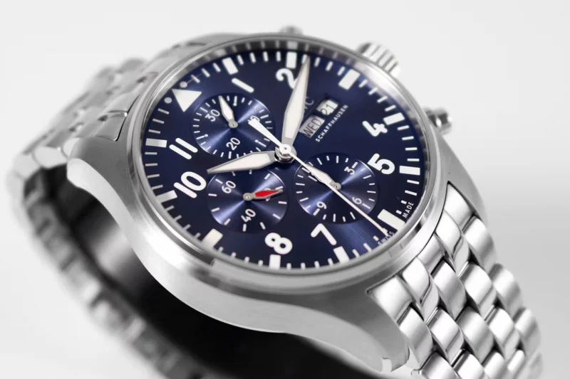 IWCコピーパイロット・ウォッチ43mm クロノグラフ ブルーIWC3777
