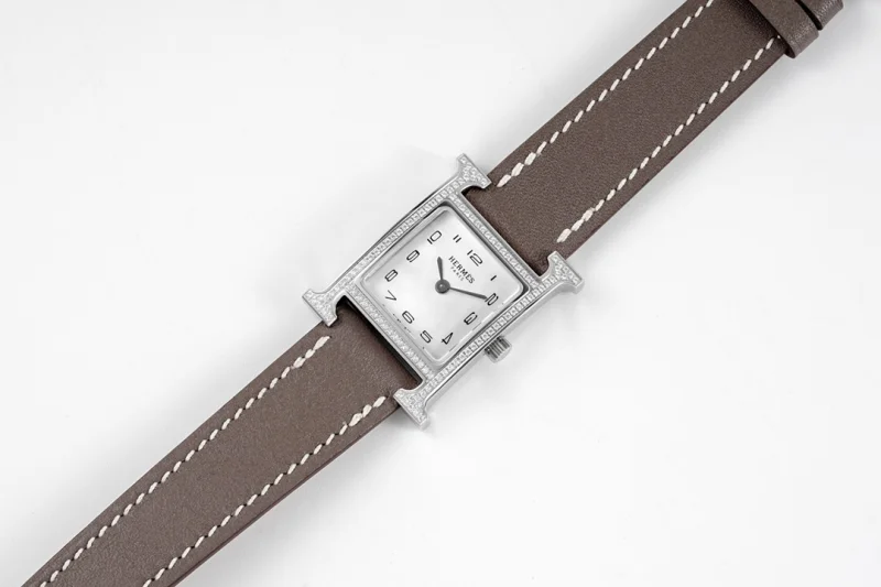 エルメス ウール H ダイヤモンド高級時計 マザーオブパールH082926