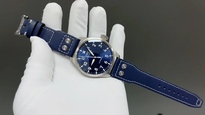最大級IWC パイロット高級ブランドブルー文字盤 IW18920