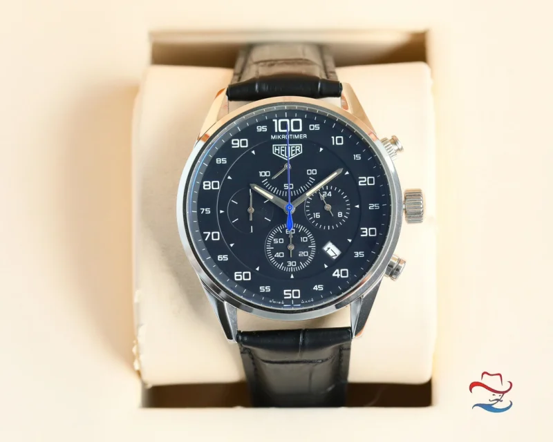 ブランド タグ・ホイヤー激安カレラ クロノグラフ43mm CA2901.N790【穴あき時計ストラップ】
