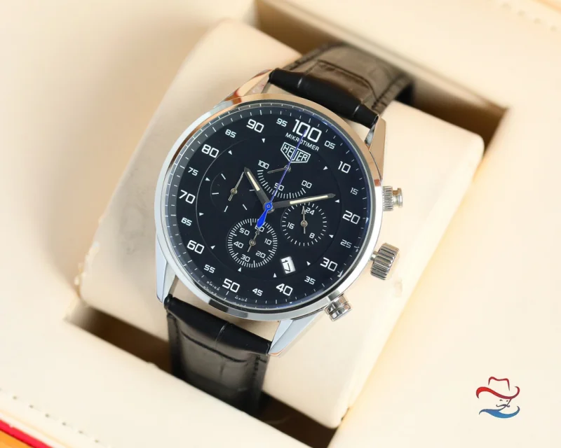 ブランド タグ・ホイヤー激安カレラ クロノグラフ43mm CA2901.N790【穴あき時計ストラップ】