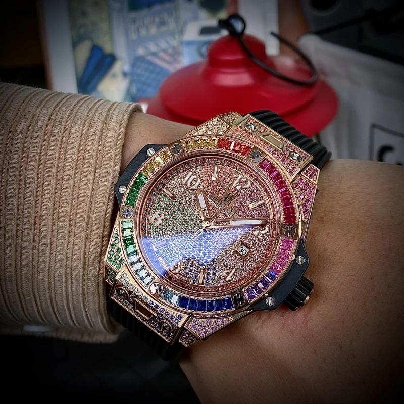 満天の星 ウブロ コピー時計 ビッグバン ステンレススチール レインボーダイヤモンドHU279237