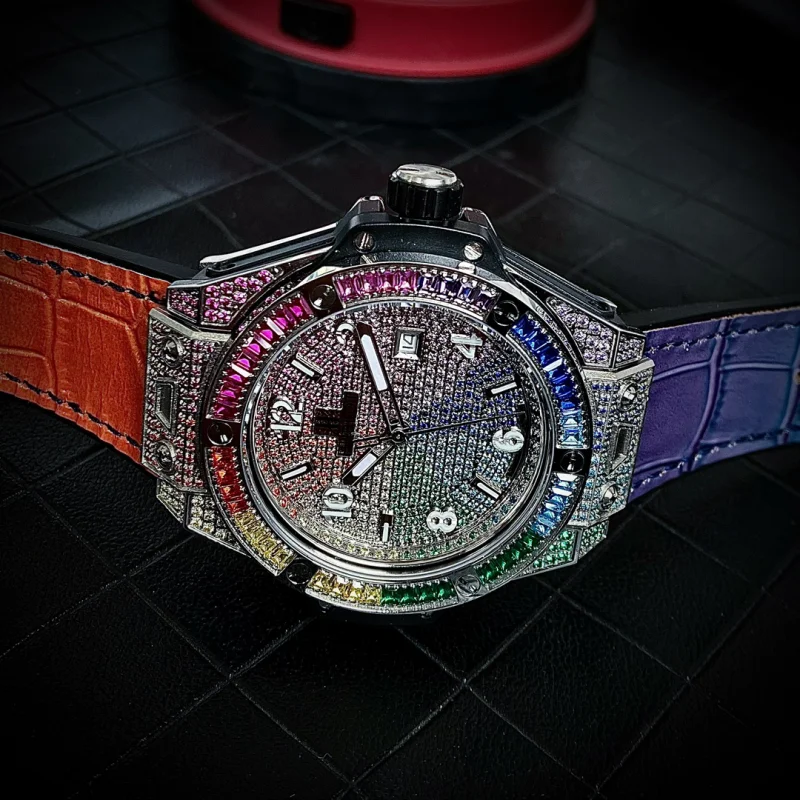満天の星 ウブロ コピー時計 ビッグバン ステンレススチール レインボーダイヤモンドHU279237
