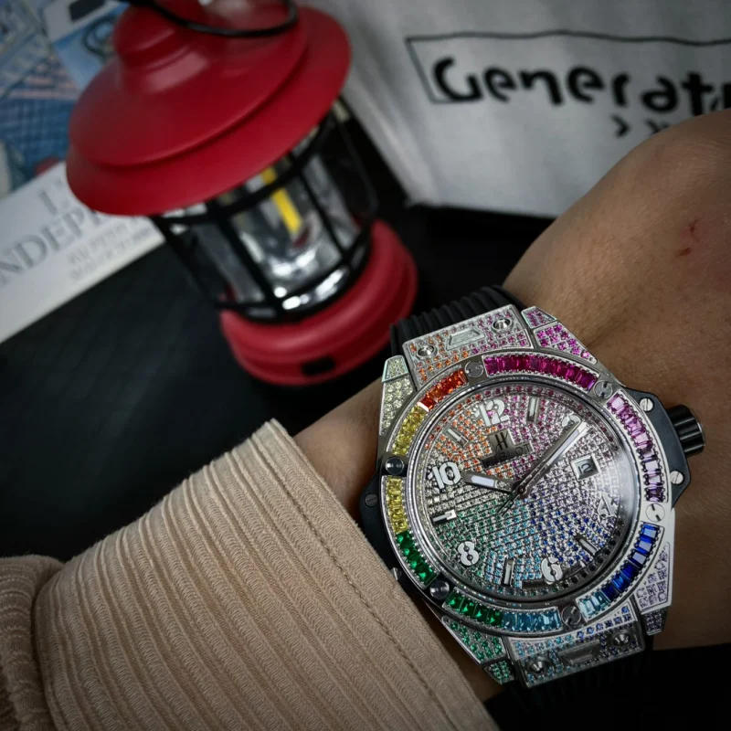 満天の星 ウブロ コピー時計 ビッグバン ステンレススチール レインボーダイヤモンドHU279237