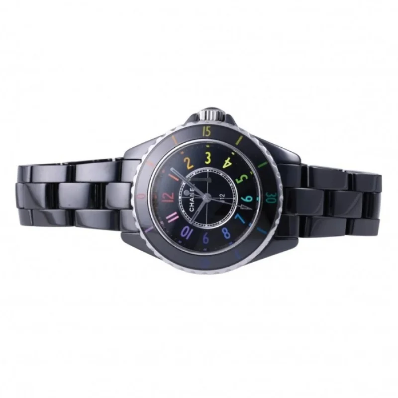 【128371】 CHANEL シャネルスーパーコピー時計 H7121 J12 エレクトロ 33MM ブラックダイヤル クオーツ