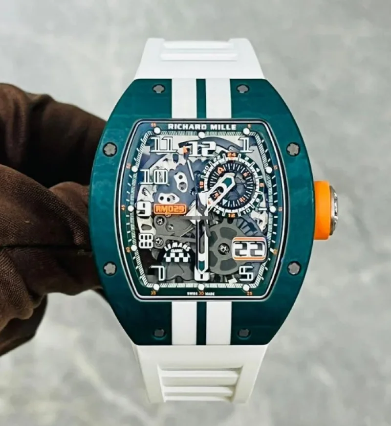 リシャール・ミル スーパーコピー時計 RM 029 ル・マン クラシック ホワイトラバーベルト