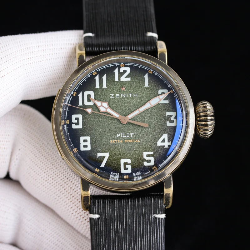 ブランドゼニス パイロットチタンメンズ45mm 高級腕時計A98205