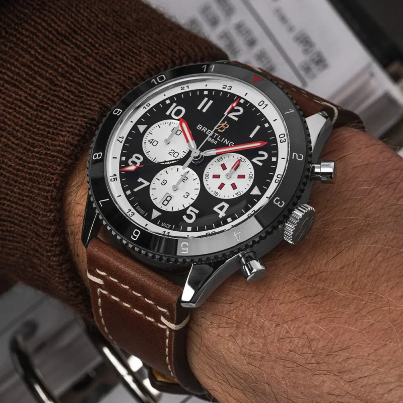 ブライトリングスーパーコピーYB04451A1B1X1スーパー アヴィ B04 クロノグラフ GMT 46 優等商品
