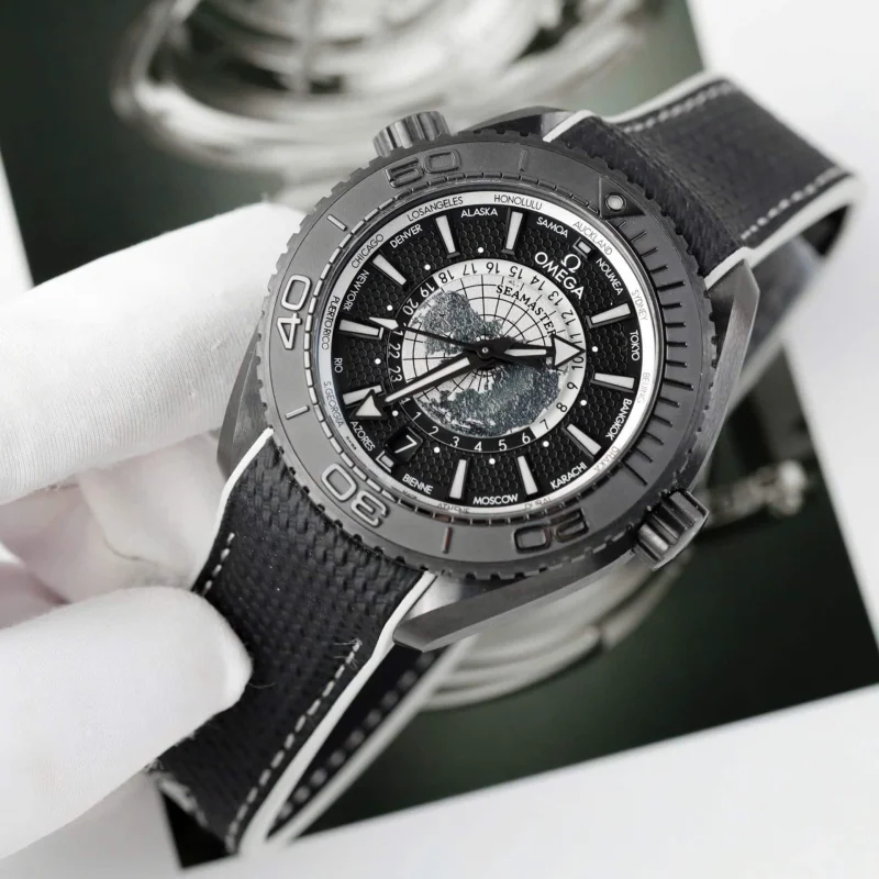 VS工​​場オメガシーマスターコピー プラネット オーシャン 600M 45.5MM 215.92.46.22.01.007