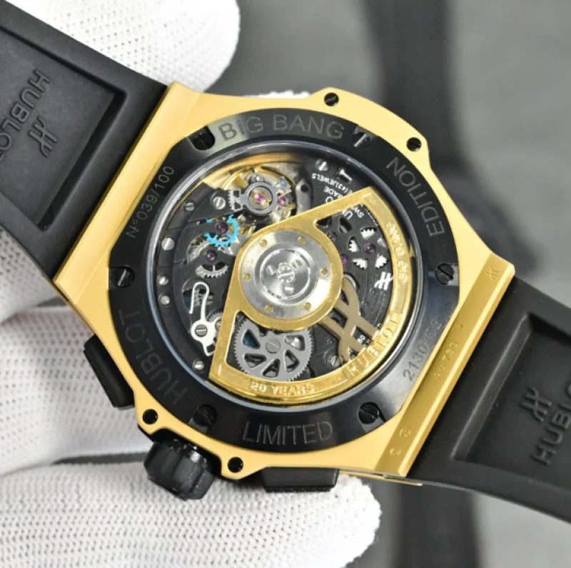 ウブロ時計スーパーコピー ビッグ・バン 20th アニバーサリー イエローゴールド 43ＭＭ 431.CI-02