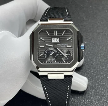 P1工場 パテック・フィリップ キュビタス 5822/45 ブラック ムーンフェイズ 高級腕時計