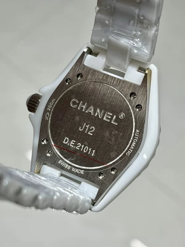 シャネルレプリカ J12 H5199 38mm 桜ピンクセラミック ラメ文字盤レディース
