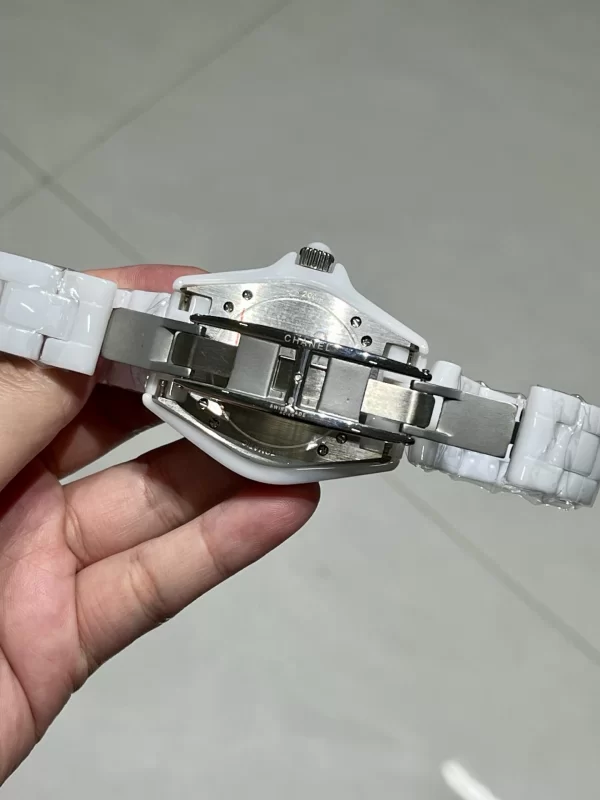 シャネルレプリカ J12 H5199 38mm 桜ピンクセラミック ラメ文字盤レディース