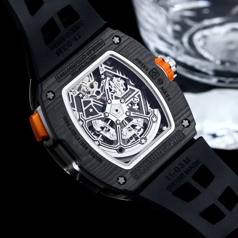 【RICHARD MILLE】リシャール ミルブラックカーボン、ビビッドイエローRM65-01A