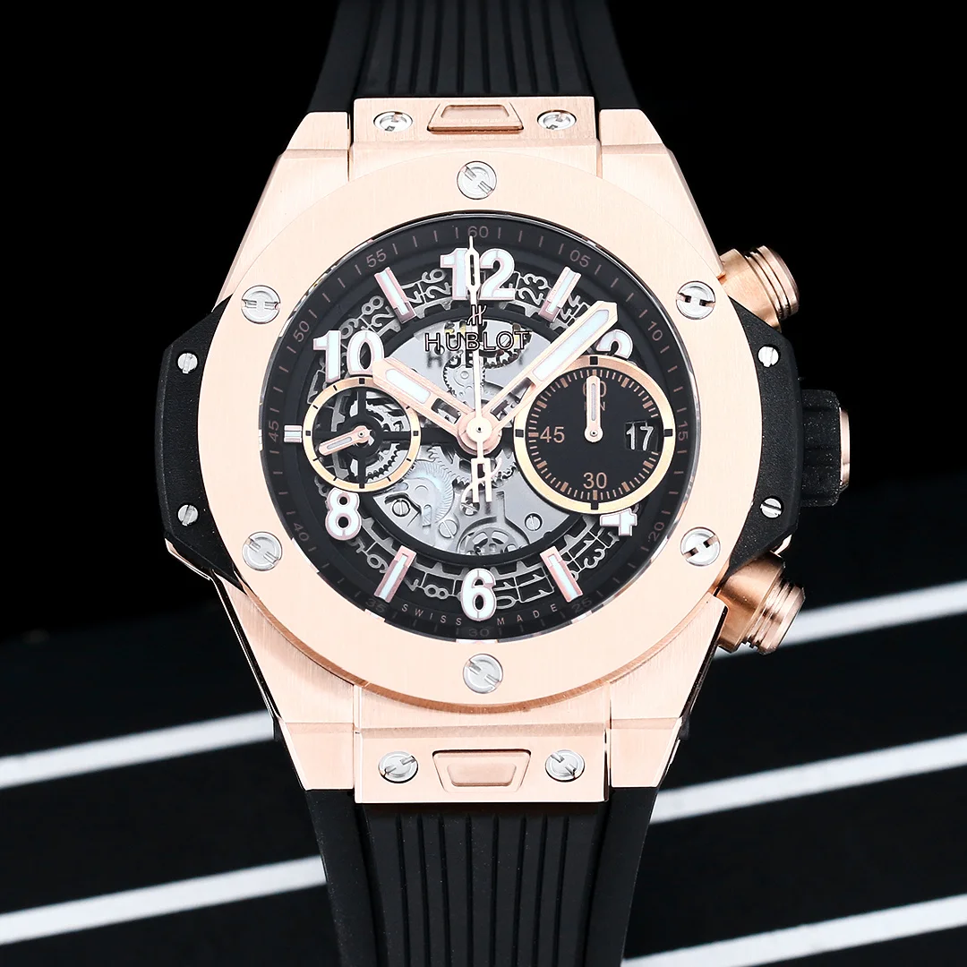 Factory 2026新作 ウブロ ビッグバン ウニコ 42mm 421.OX.5180.RX ブルースケルトン クロノグラフ