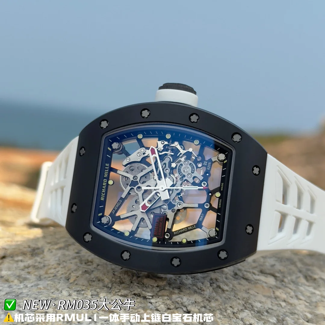 新品リシャールミル腕時計レプリカ RM035 ビッグブル イエローベルト