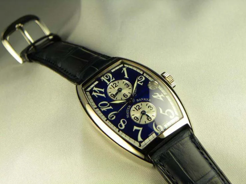 腕時計 コピー FRANCK MULLER フランクミュラー マスターバンカー ブルーダイヤル 5850MB