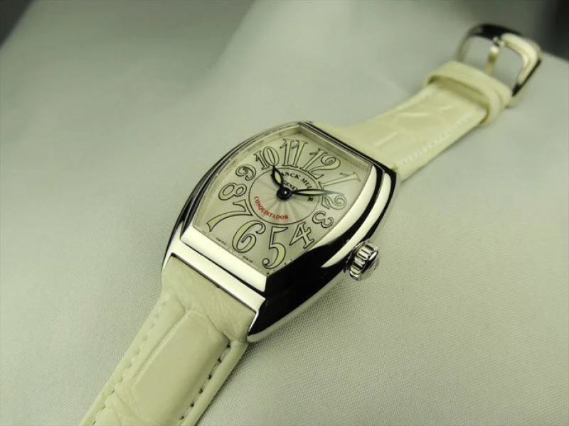 フランク・ミュラー コピー 時計 コンキスタドール レディース 8005LQZ White