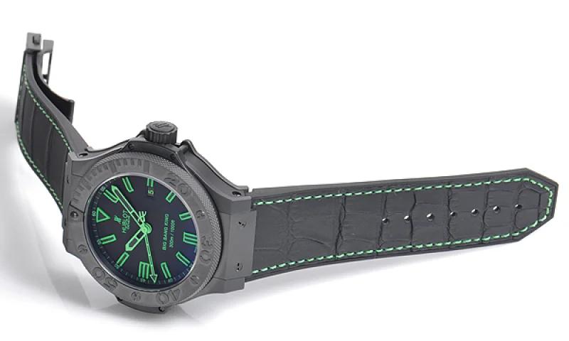 (HUBLOT)ウブロ ブランドコピー ビッグバン キング オールブラック グリーン 322.CI.1190.GR.ABG11 時計