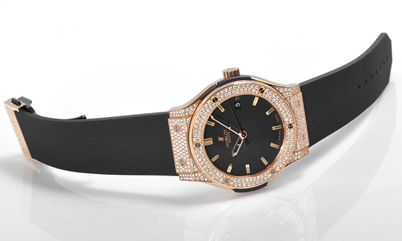 (HUBLOT)ウブロ コピークラシック フュージョン ゴールド ダイヤモンド 511.PX.1180.RX.1704 超高級時計