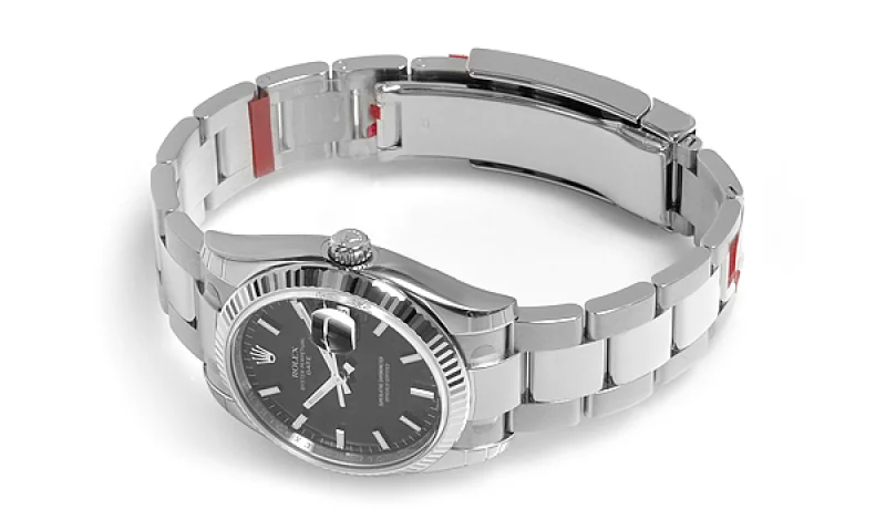 ロレックス(ROLEX) 時計 オイスターパーペチュアル デイト 115234 ブラック スーパーコピー