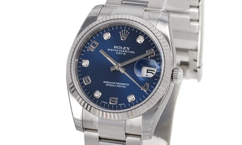 ロレックス(ROLEX) 時計 オイスターパーペチュアル デイト 115234 ブラック スーパーコピー